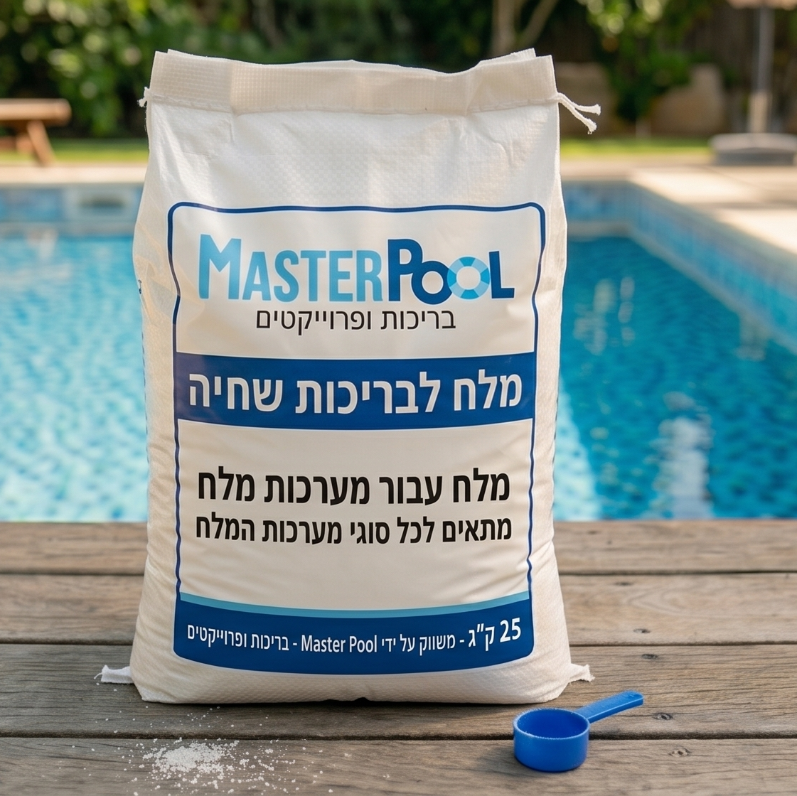 שק מלח לבריכה 25 ק"ג (לא ניתן לשילוח)