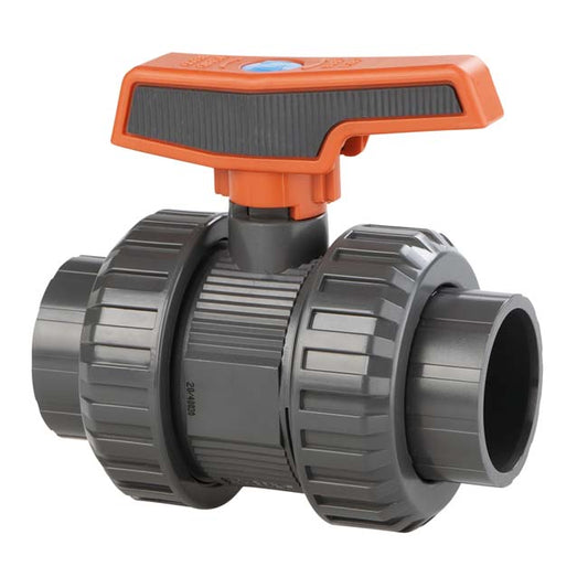 ברז כדורי PVC CEPEX שני רקורדים 32–63 מ״מ – ברז הדבקה מקצועי