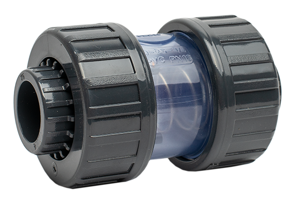 שסתום אל חוזר קפיץ PLIMAT PVC עם רקורדים