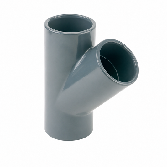 מסעף PVC 45 מעלות Y להדבקה