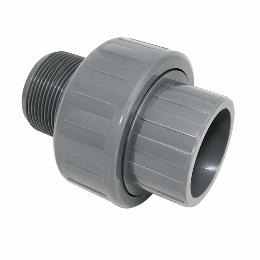 ניפל מעבר PVC הברגה חוץ חוץ